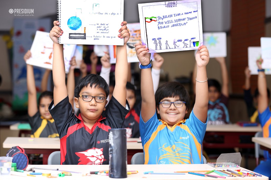 Presidium Indirapuram, INTER-CLASS POSTER MAKING: PRESIDIANS CREATE SOCIAL AWARENESS