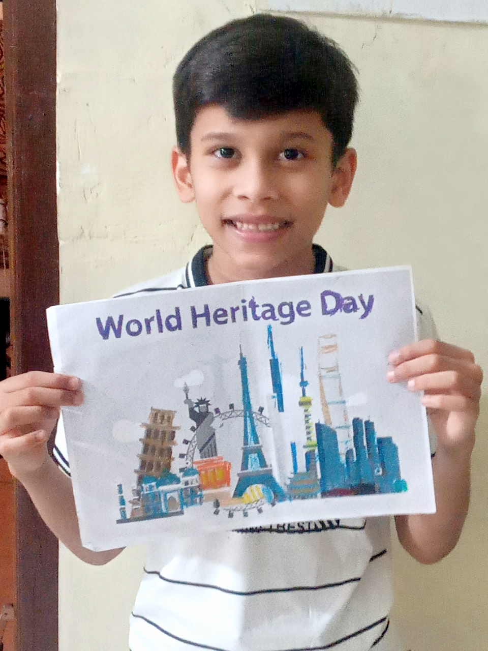 Image of World Heritage Day Poster, World Tour Banner, Vector-YE859534-Picxy