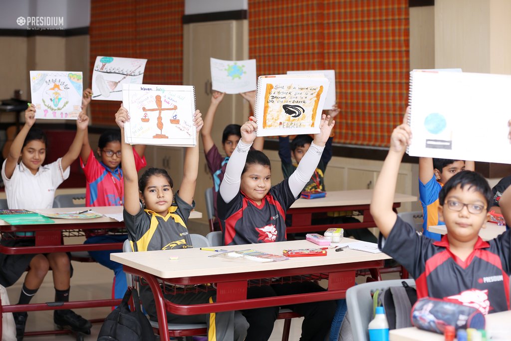 Presidium Indirapuram, INTER-CLASS POSTER MAKING: PRESIDIANS CREATE SOCIAL AWARENESS