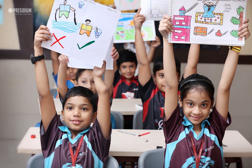 Presidium Indirapuram, INTER-CLASS POSTER MAKING: PRESIDIANS CREATE SOCIAL AWARENESS