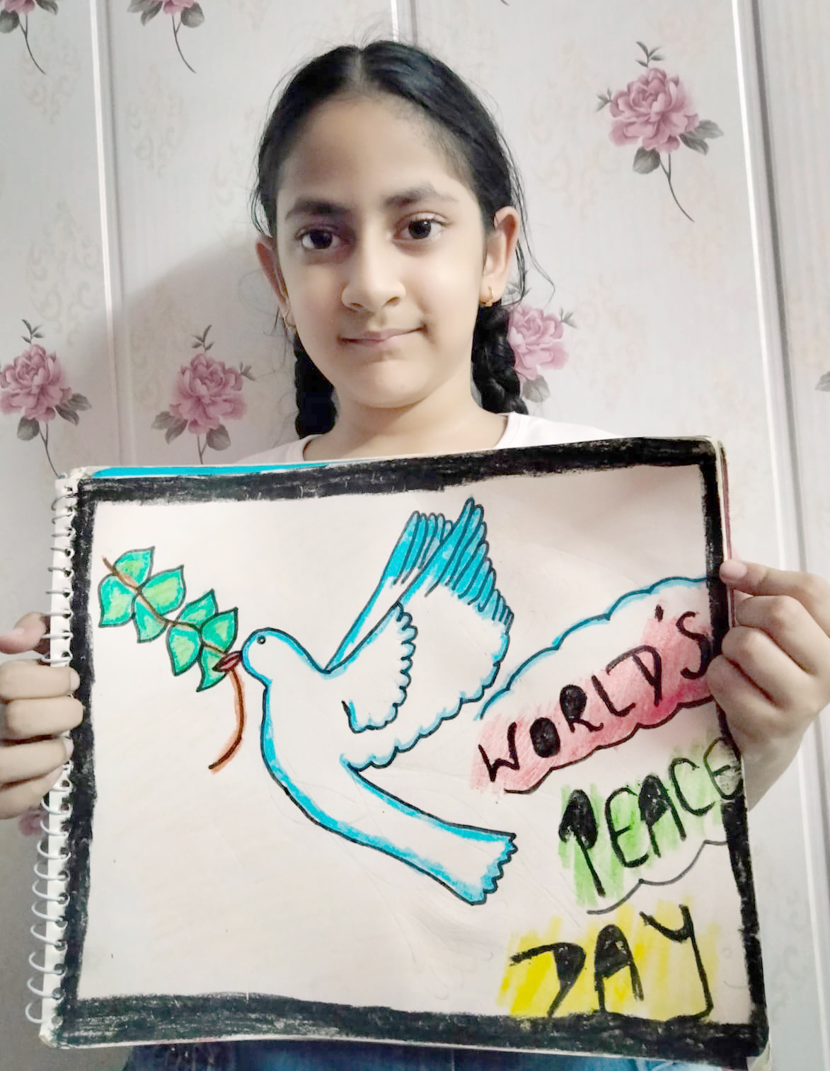 2014-15 Lions Clubs International Peace Poster Competition submission from  Thrissur Sakthan Thampuran Lions Club in I… | Peace poster, Peace painting, Peace  drawing